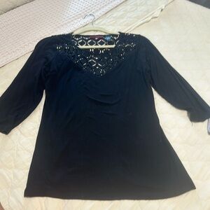 Women’s bke red size small 3/4 sleeve blouse, excellent shape